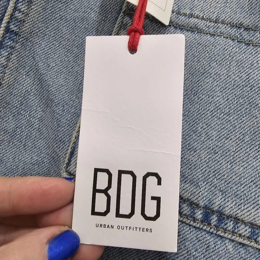 BDG Utility A-Line Denim Mini Skirt Size XS
